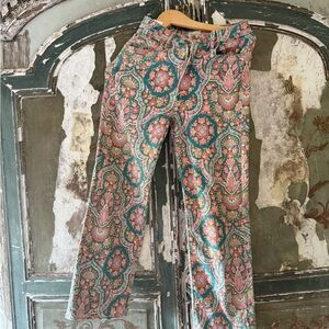 MOTHER Multicolor Floral Women's Flare Jeans